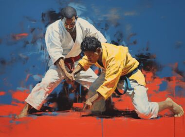 Pas biało-żółty judo